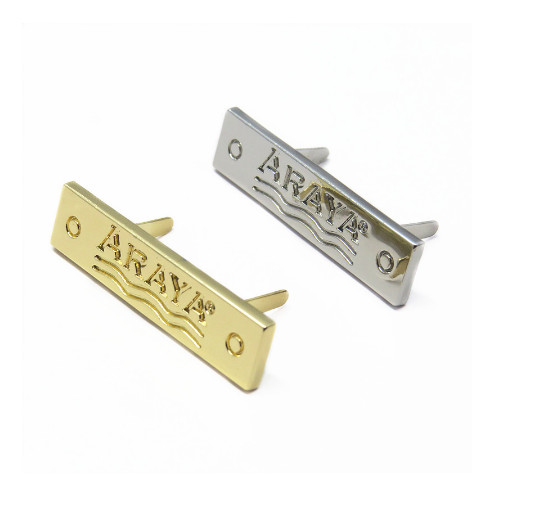 Customized Metal Name Plates For Handbags