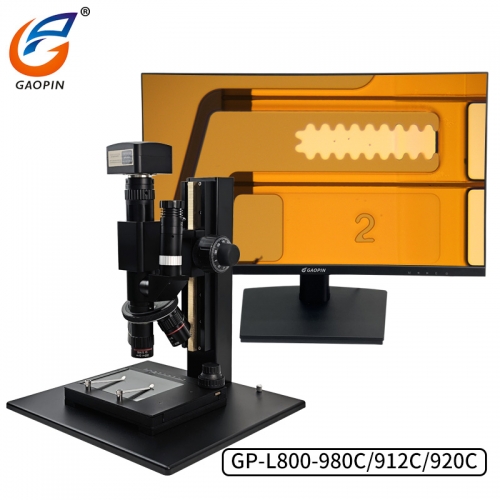 江蘇黄瓜视频下载（pǐn）GP-L800-980C/GP-L800-912C/GP-L800-920C金相顯微鏡4檔變（biàn）倍150-1500倍800萬像素/1200萬像素/2000萬（wàn）像素拍攝USB3.0接電腦專業測量軟件