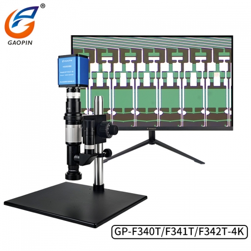 江蘇GAOPIN電子（zǐ）顯微鏡GP-F421T-4K 複消色差光學（xué）係統 自動對焦 4K全高（gāo）清 38-690倍放大H型同軸光 拍照存儲/內置測量/接電腦